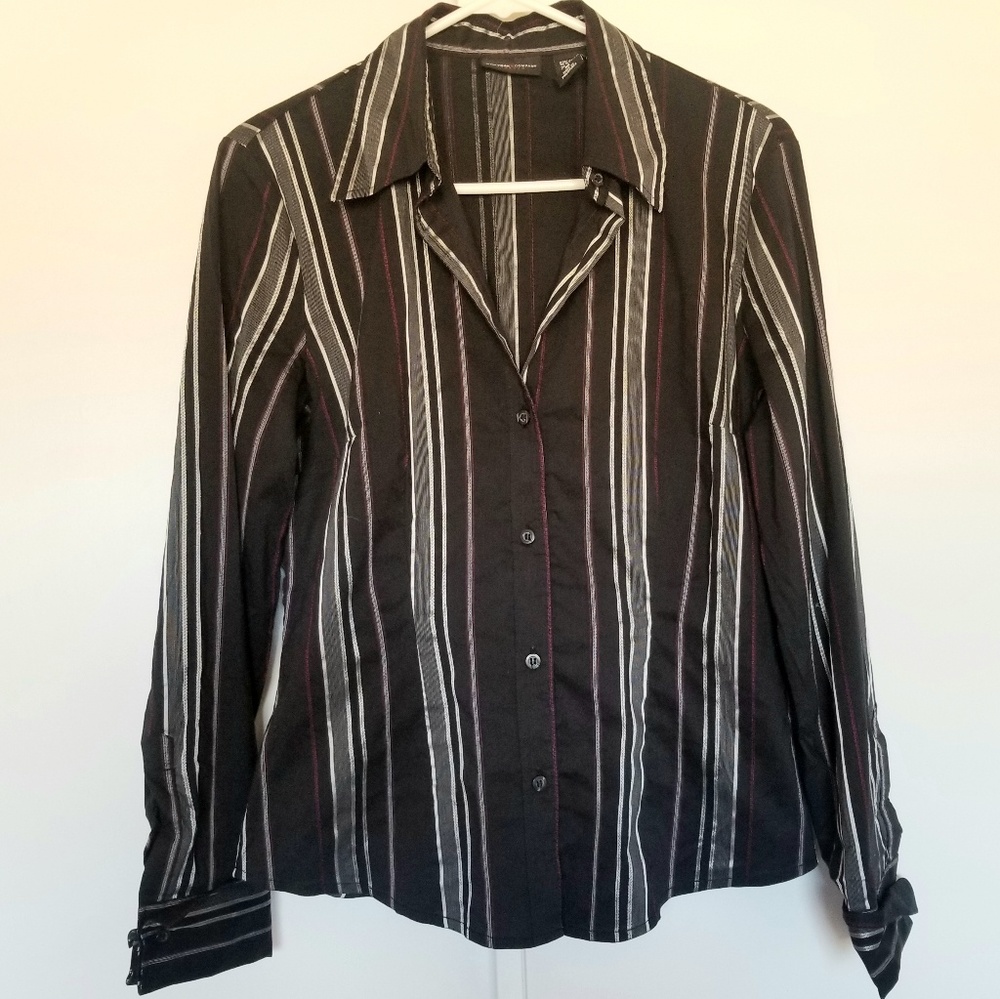 Long sleeve button up | stretch fabric |